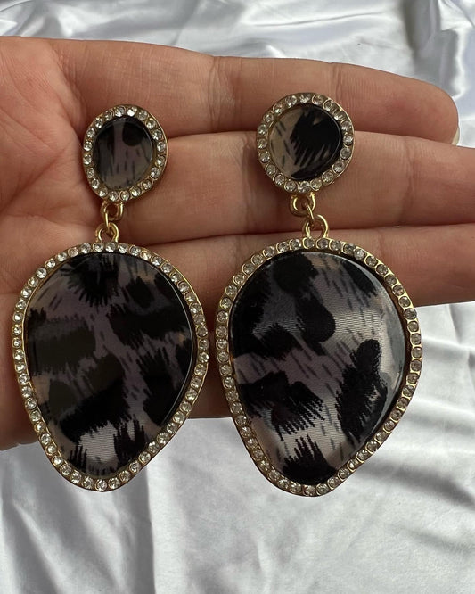 Tiger Print Earrings