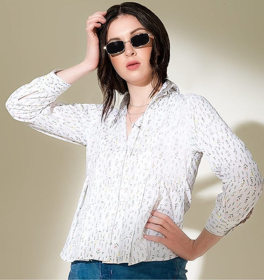 Floral Print Resort Fiona Shirt – Effortless Chic with a Fresh Twist