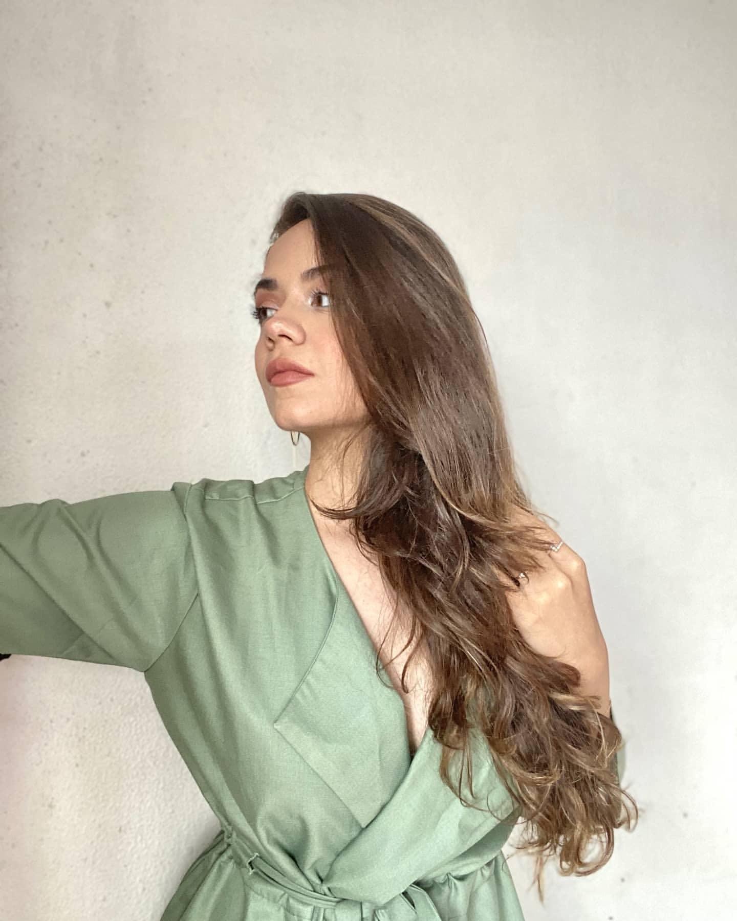 Mint Wrap Trench Coat Dress – Stylish Belted Longline Coat for Women