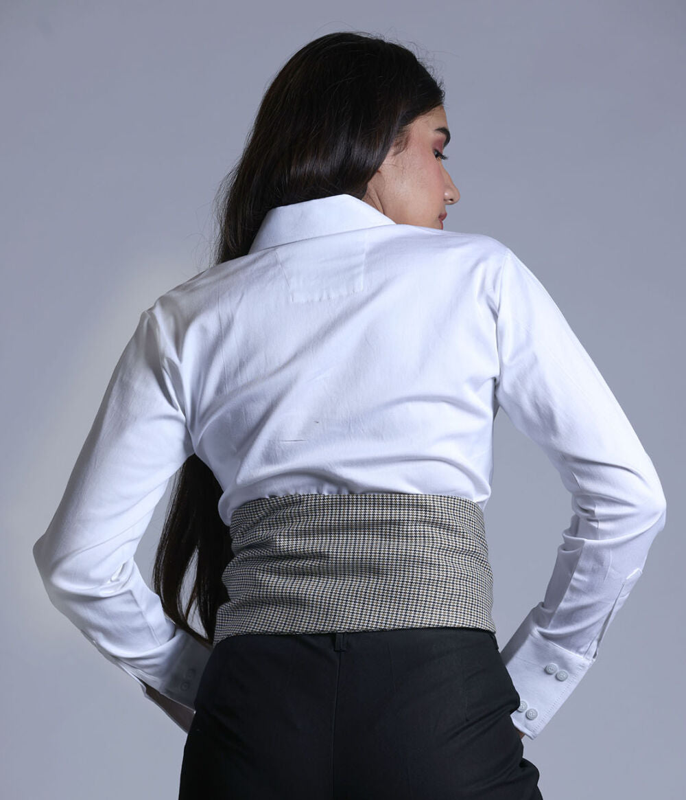 BROWN HOUND STOOTH BELT