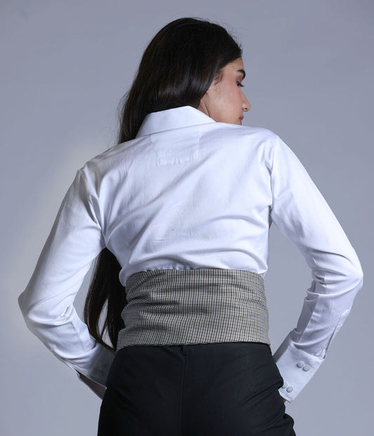 BROWN HOUND STOOTH BELT