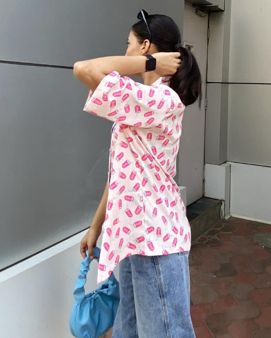 Soda Print Resort Shirt – Fun, Fresh & Easygoing