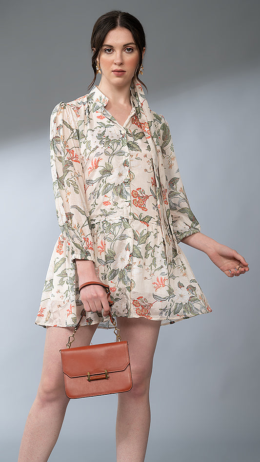 Breeze Dress – Floral Printed Midi Dress for Everyday Wear