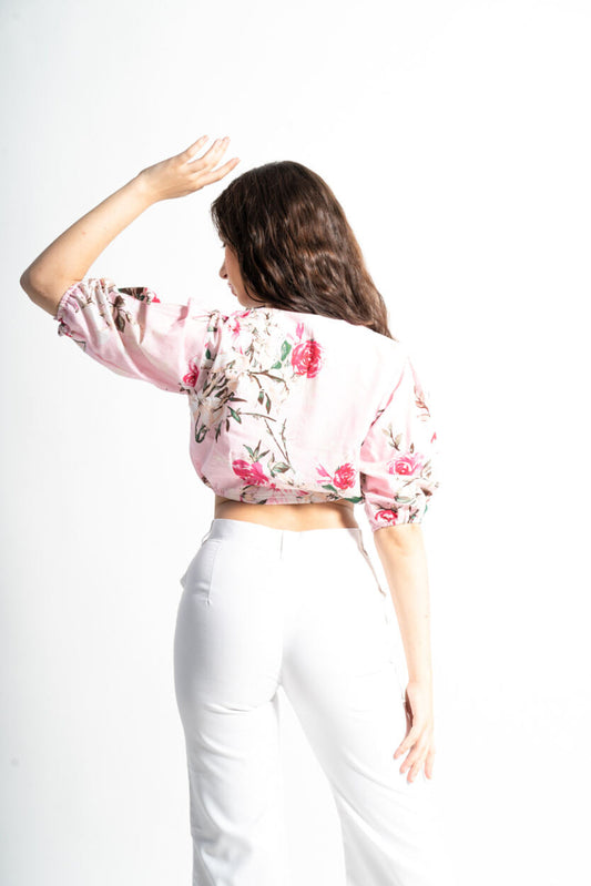 PINK FLORAL TOP