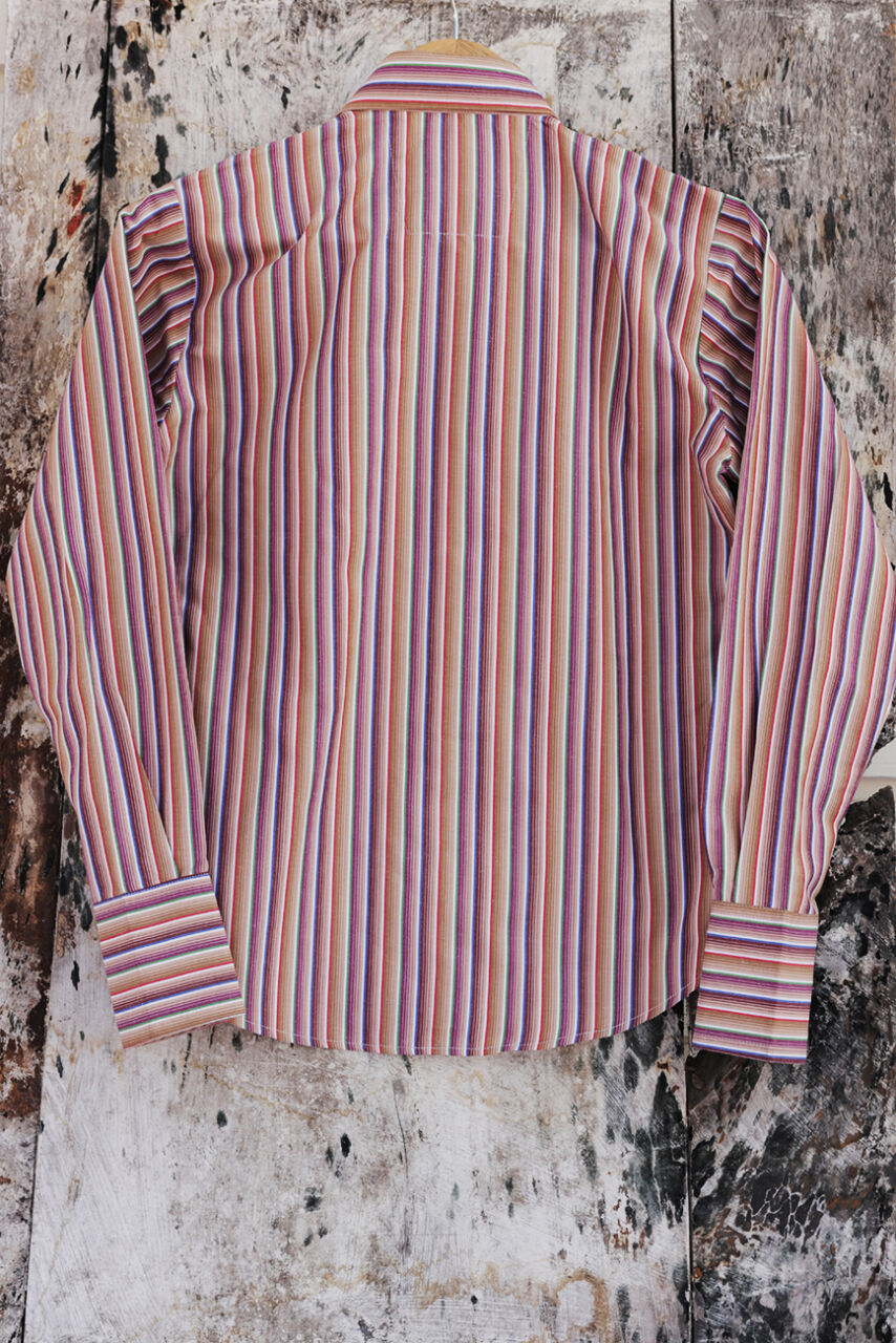 Striped Multicolor Cotton Shirt – Modern Twist on a Classic