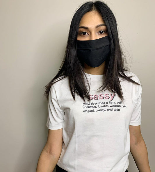 Sassy Graphic T-Shirt – White Empowerment Slogan Tee